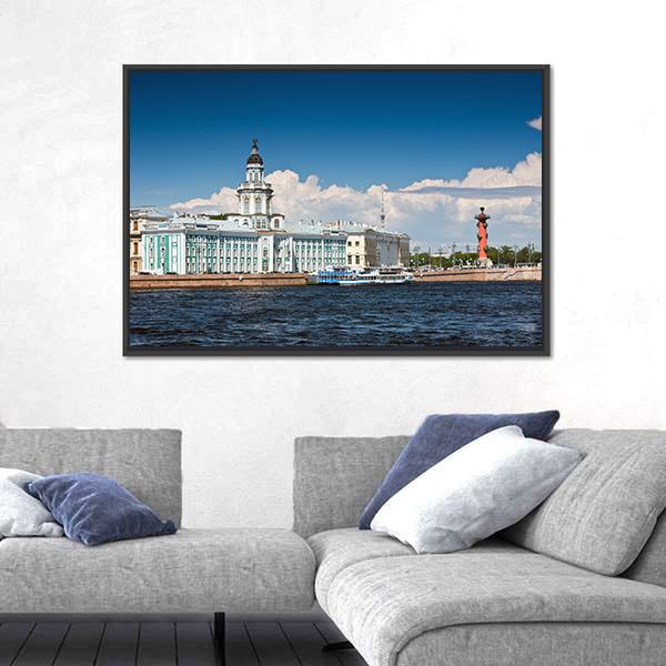 Landmarks Of St. Petersburg Kunstkammer Canvas Wall Art-3 Horizontal-Gallery Wrap-25" x 16"-Tiaracle