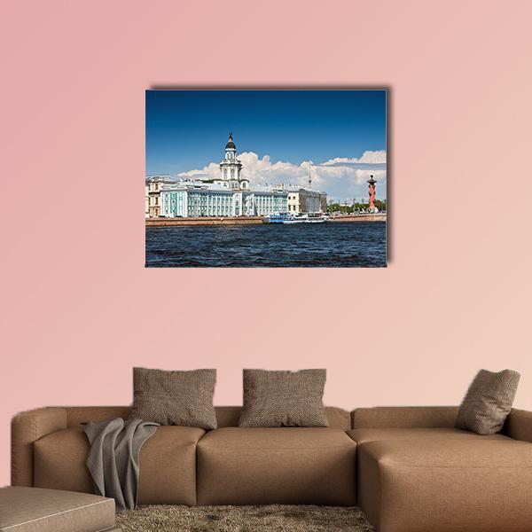 Landmarks Of St. Petersburg Kunstkammer Canvas Wall Art-1 Piece-Gallery Wrap-48" x 32"-Tiaracle