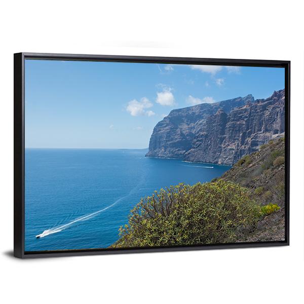 View Of The Los Gigantes Cliffs Canvas Wall Art-3 Horizontal-Gallery Wrap-25" x 16"-Tiaracle