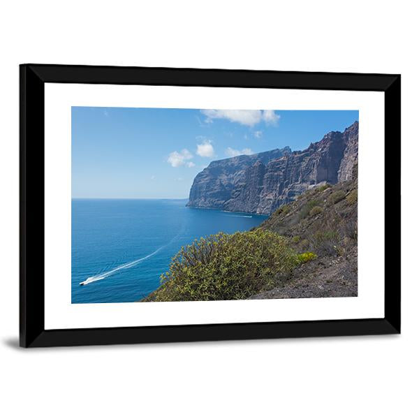 View Of The Los Gigantes Cliffs Canvas Wall Art-3 Horizontal-Gallery Wrap-25" x 16"-Tiaracle
