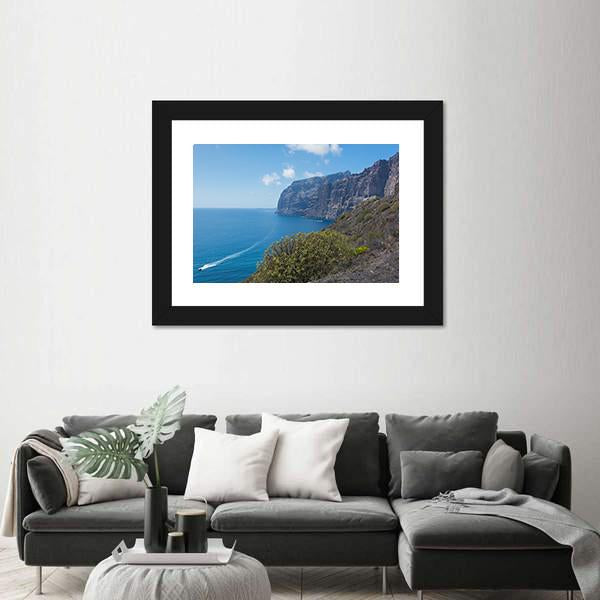 View Of The Los Gigantes Cliffs Canvas Wall Art-3 Horizontal-Gallery Wrap-25" x 16"-Tiaracle