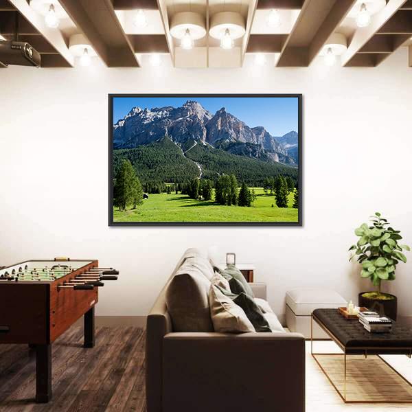View Of The Mount Of Alta Badia Canvas Wall Art-3 Horizontal-Gallery Wrap-25" x 16"-Tiaracle