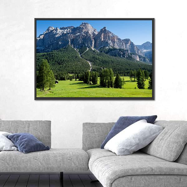 View Of The Mount Of Alta Badia Canvas Wall Art-3 Horizontal-Gallery Wrap-25" x 16"-Tiaracle