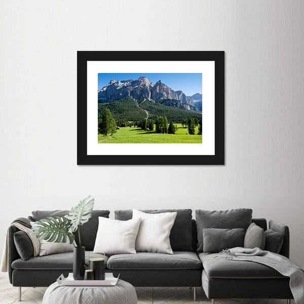 View Of The Mount Of Alta Badia Canvas Wall Art-3 Horizontal-Gallery Wrap-25" x 16"-Tiaracle