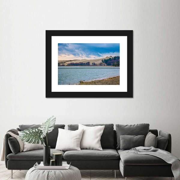 View Of The Parnidis Dune In Winter Canvas Wall Art-3 Horizontal-Gallery Wrap-25" x 16"-Tiaracle