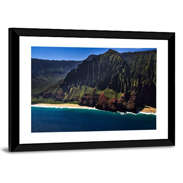 View Of The remote Na Pali Coastline Canvas Wall Art-3 Horizontal-Gallery Wrap-25&quot; x 16&quot;-Tiaracle