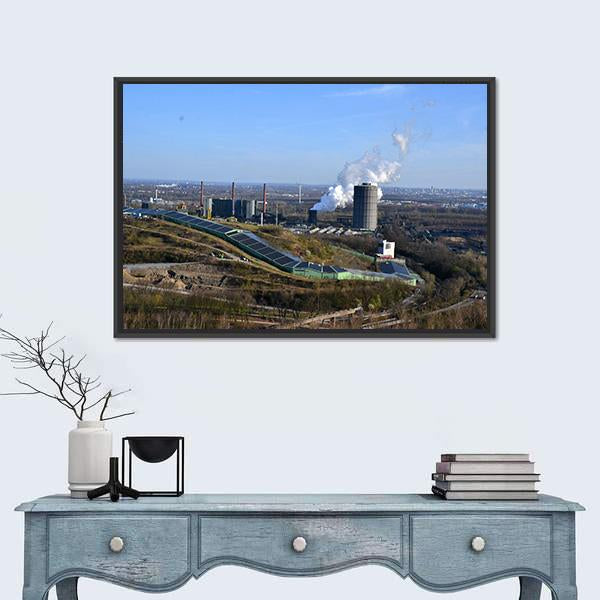 View Of The Ruhr Region Canvas Wall Art-1 Piece-Floating Frame-24" x 16"-Tiaracle