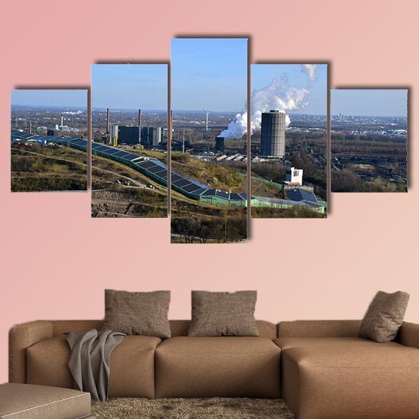 View Of The Ruhr Region Canvas Wall Art-5 Star-Gallery Wrap-62" x 32"-Tiaracle