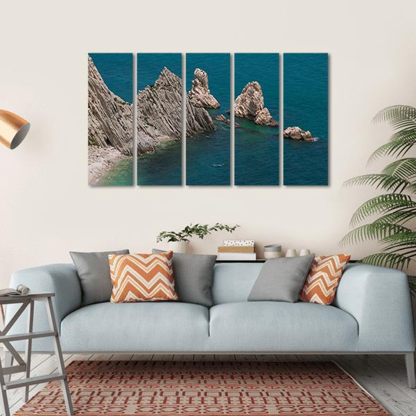 View Of The Two Sister In Italy Canvas Wall Art-5 Horizontal-Gallery Wrap-22" x 12"-Tiaracle