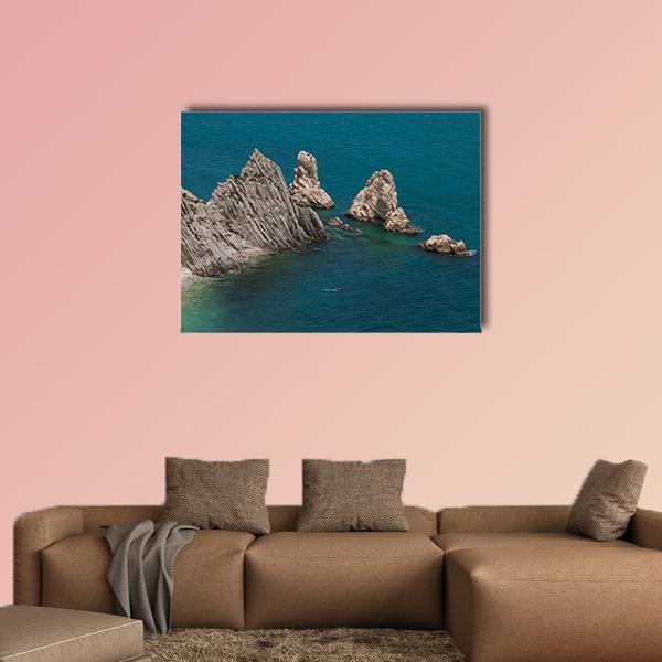 View Of The Two Sister In Italy Canvas Wall Art-1 Piece-Gallery Wrap-48" x 32"-Tiaracle