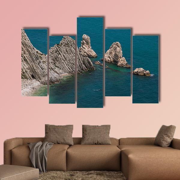 View Of The Two Sister In Italy Canvas Wall Art-5 Pop-Gallery Wrap-47" x 32"-Tiaracle