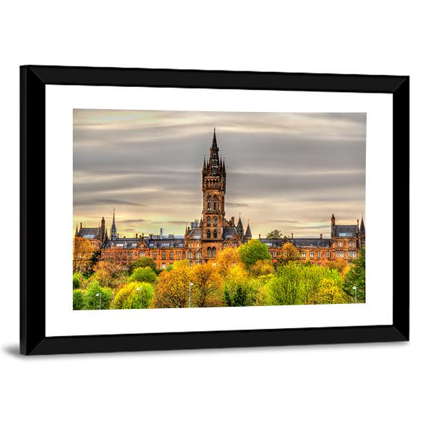 View Of The University Of Glasgow Canvas Wall Art-3 Horizontal-Gallery Wrap-25" x 16"-Tiaracle
