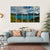 Torres Mountains From Lake Canvas Wall Art-5 Horizontal-Gallery Wrap-22" x 12"-Tiaracle