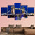 View Of Tower Bridge In London At Night Canvas Wall Art-1 Piece-Gallery Wrap-48" x 32"-Tiaracle