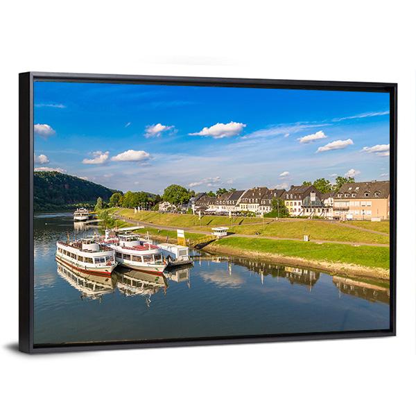 View Of Trier In A Beautiful Summer Day Canvas Wall Art-3 Horizontal-Gallery Wrap-25" x 16"-Tiaracle