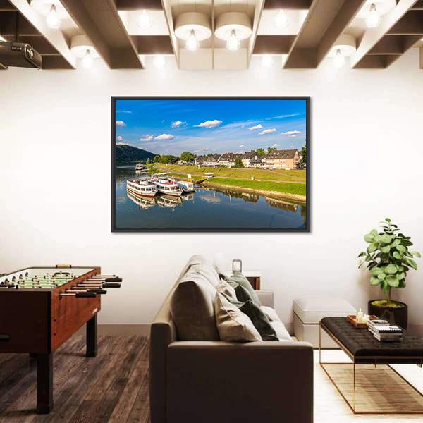 View Of Trier In A Beautiful Summer Day Canvas Wall Art-3 Horizontal-Gallery Wrap-25" x 16"-Tiaracle