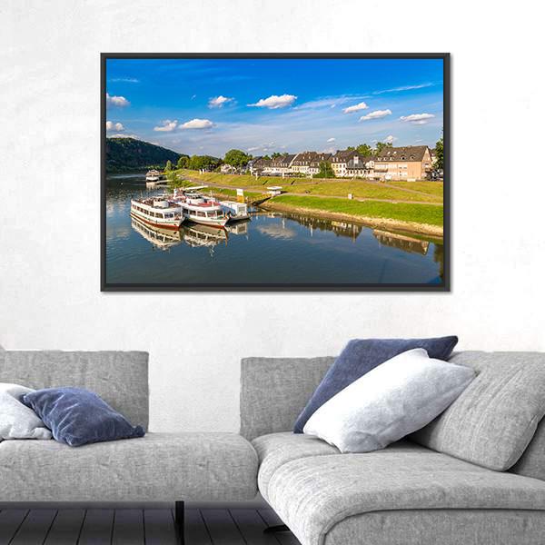 View Of Trier In A Beautiful Summer Day Canvas Wall Art-3 Horizontal-Gallery Wrap-25" x 16"-Tiaracle
