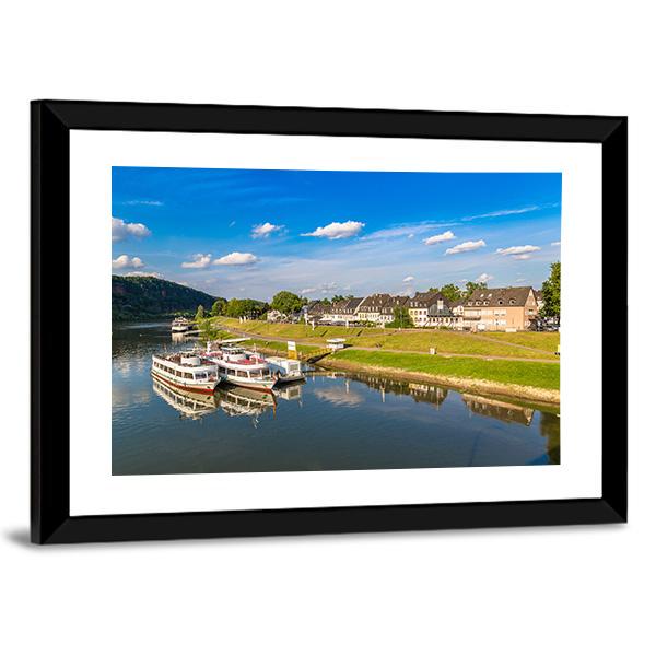 View Of Trier In A Beautiful Summer Day Canvas Wall Art-3 Horizontal-Gallery Wrap-25" x 16"-Tiaracle