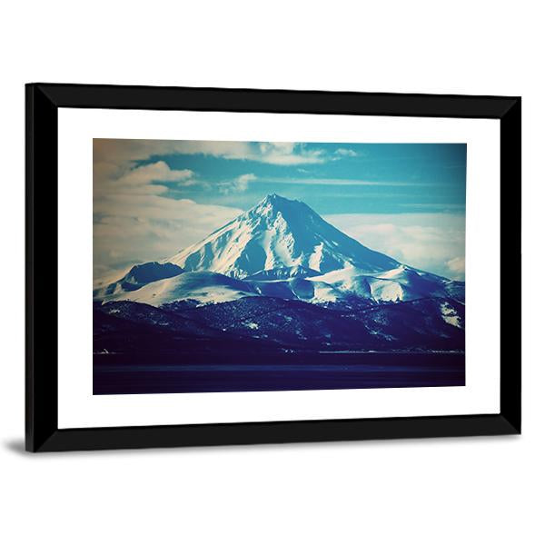 View Of Volcano Canvas Wall Art-3 Horizontal-Gallery Wrap-25" x 16"-Tiaracle