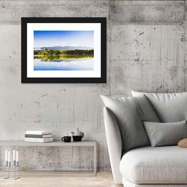 View Of Water Reservoir In Lanna Rama 9 Park Canvas Wall Art-3 Horizontal-Gallery Wrap-25" x 16"-Tiaracle