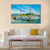 View Of Wooden Houses In A Coastal Scene Canvas Wall Art-3 Horizontal-Gallery Wrap-37" x 24"-Tiaracle
