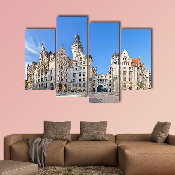 View On New Town Hall Canvas Wall Art-4 Pop-Gallery Wrap-50" x 32"-Tiaracle