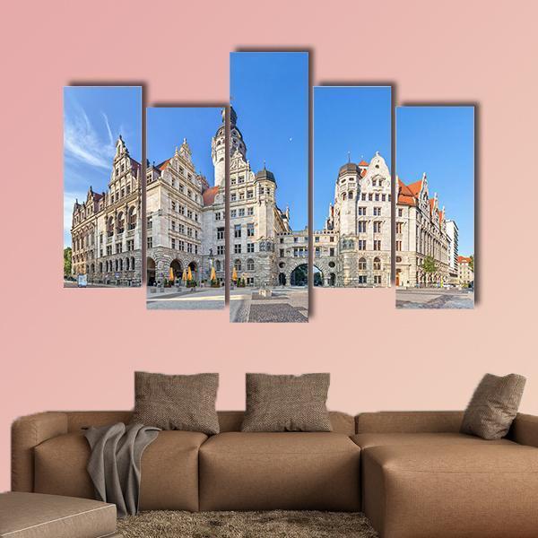 View On New Town Hall Canvas Wall Art-5 Pop-Gallery Wrap-47" x 32"-Tiaracle