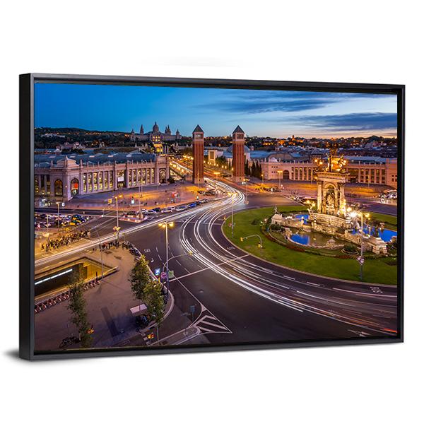 View On Placa Espanya Canvas Wall Art-3 Horizontal-Gallery Wrap-25" x 16"-Tiaracle