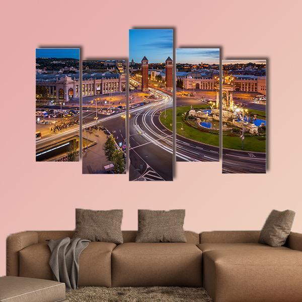 View On Placa Espanya Canvas Wall Art-5 Pop-Gallery Wrap-47" x 32"-Tiaracle