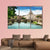 View On Tiber And St Peter Basilica In Vatican Canvas Wall Art-4 Pop-Gallery Wrap-50" x 32"-Tiaracle