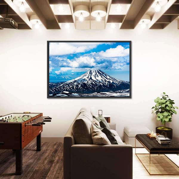 View On Viluchinskiy Volcano Canvas Wall Art-3 Horizontal-Gallery Wrap-25" x 16"-Tiaracle