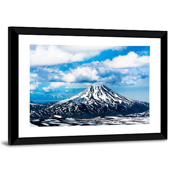 View On Viluchinskiy Volcano Canvas Wall Art-3 Horizontal-Gallery Wrap-25" x 16"-Tiaracle