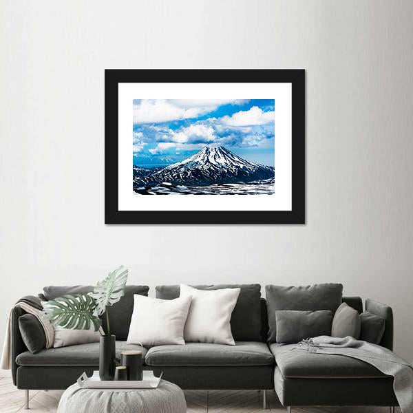 View On Viluchinskiy Volcano Canvas Wall Art-3 Horizontal-Gallery Wrap-25" x 16"-Tiaracle