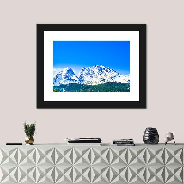 View On Watzmann Mountain Canvas Wall Art-1 Piece-Framed Print-20" x 16"-Tiaracle