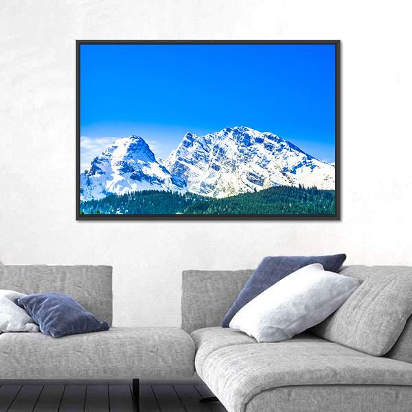 View On Watzmann Mountain Canvas Wall Art-3 Horizontal-Gallery Wrap-25" x 16"-Tiaracle