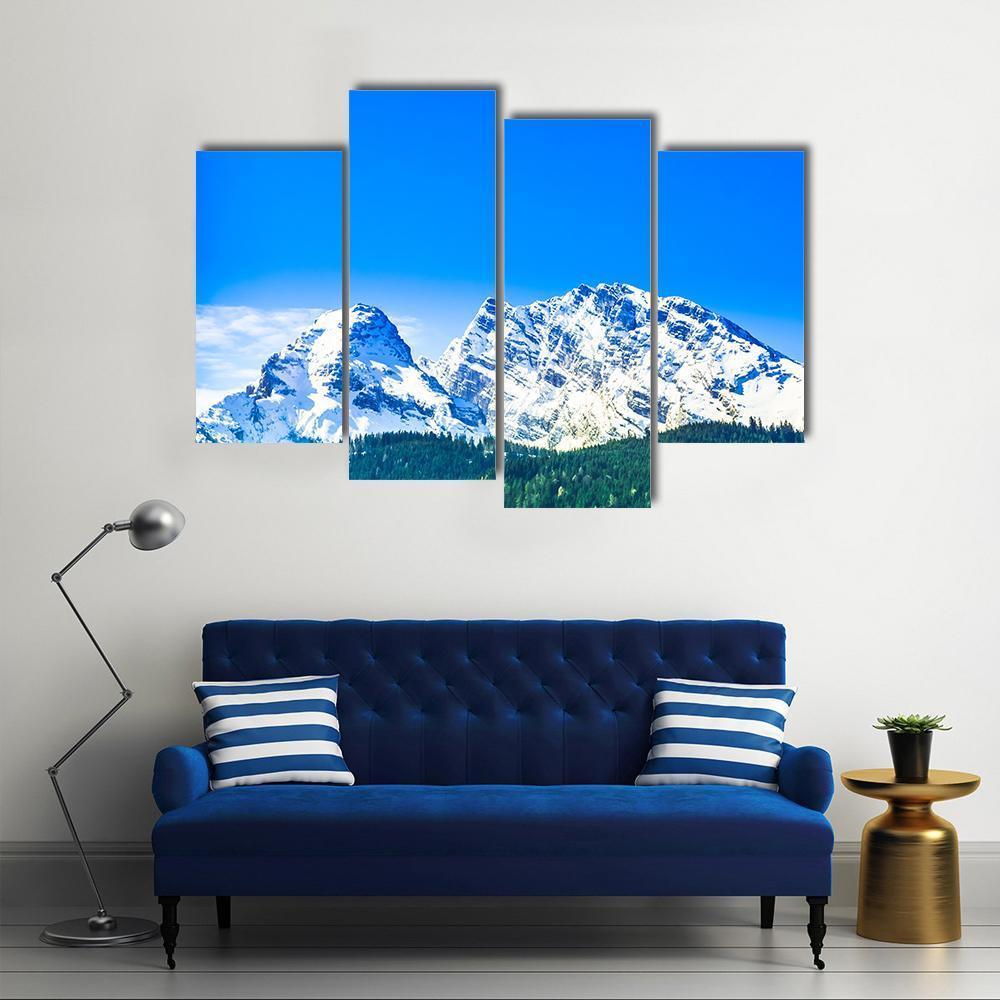 View On Watzmann Mountain Canvas Wall Art-4 Pop-Gallery Wrap-50" x 32"-Tiaracle