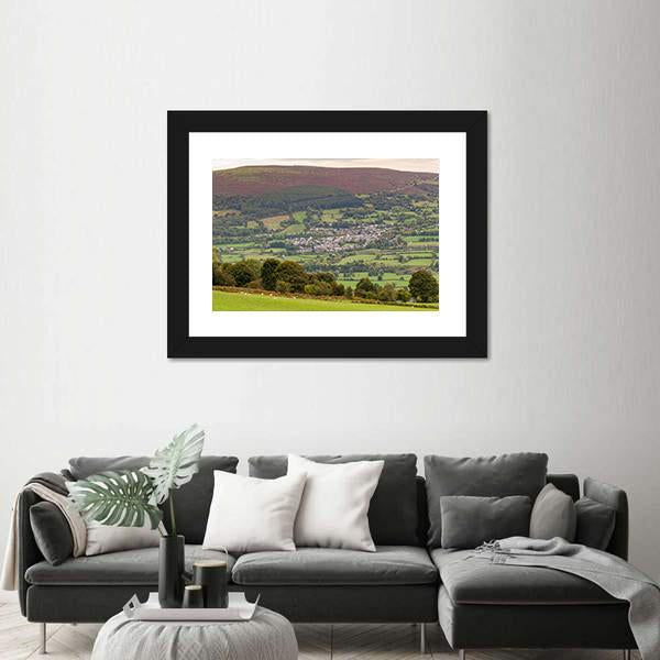 View Over Gilwern And Gilwern Hill Canvas Wall Art-3 Horizontal-Gallery Wrap-25" x 16"-Tiaracle