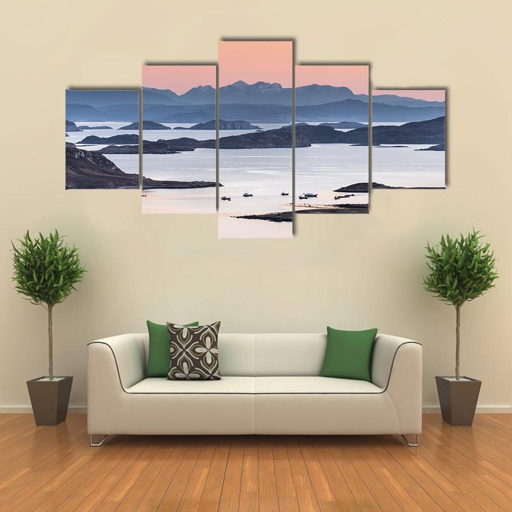 View Over Summer Isles Canvas Wall Art-1 Piece-Gallery Wrap-48" x 32"-Tiaracle