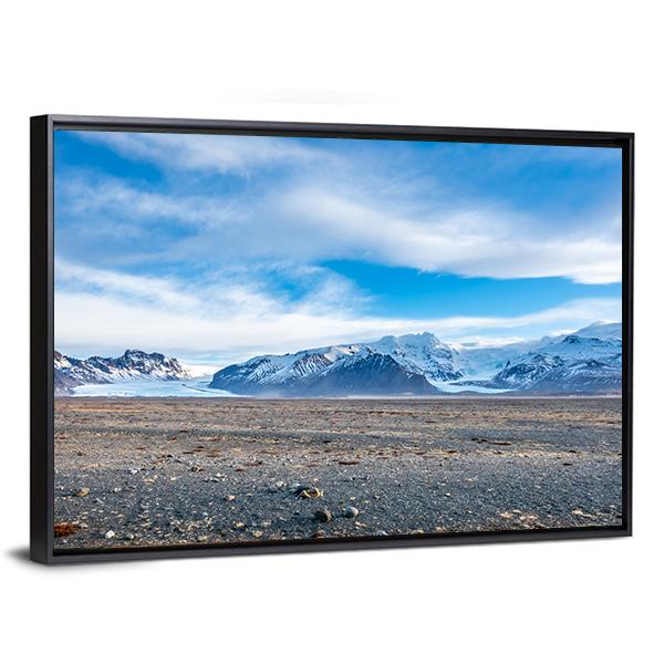 View Point To Hvannadalshnukur Peak Canvas Wall Art-3 Horizontal-Gallery Wrap-25" x 16"-Tiaracle