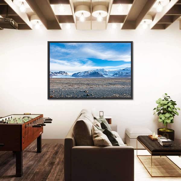 View Point To Hvannadalshnukur Peak Canvas Wall Art-3 Horizontal-Gallery Wrap-25" x 16"-Tiaracle