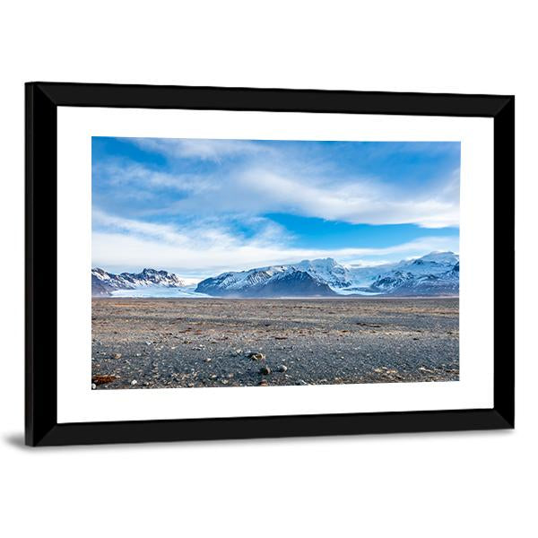 View Point To Hvannadalshnukur Peak Canvas Wall Art-3 Horizontal-Gallery Wrap-25" x 16"-Tiaracle