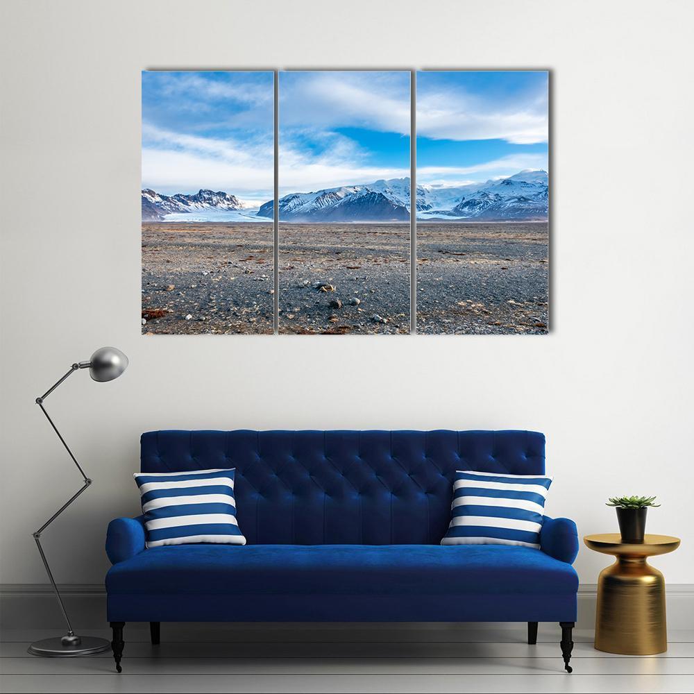View Point To Hvannadalshnukur Peak Canvas Wall Art-3 Horizontal-Gallery Wrap-37" x 24"-Tiaracle