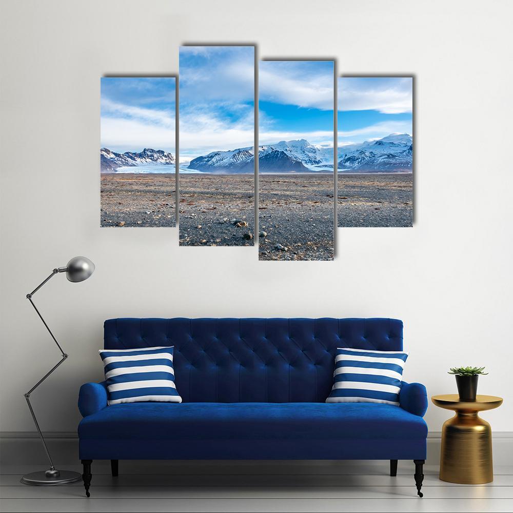 View Point To Hvannadalshnukur Peak Canvas Wall Art-4 Pop-Gallery Wrap-50" x 32"-Tiaracle