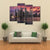 View To The Dubai Marina Disstrict Canvas Wall Art-4 Pop-Gallery Wrap-50" x 32"-Tiaracle