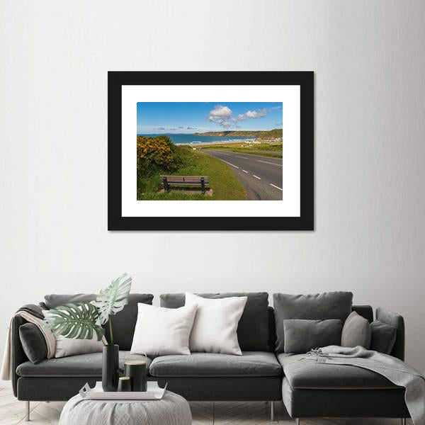 View Towards Newgale Canvas Wall Art-3 Horizontal-Gallery Wrap-25" x 16"-Tiaracle