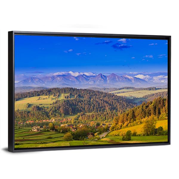 Views Of Pieniny Mountains Canvas Wall Art-3 Horizontal-Gallery Wrap-25" x 16"-Tiaracle