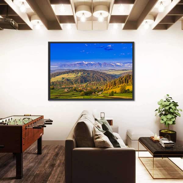 Views Of Pieniny Mountains Canvas Wall Art-3 Horizontal-Gallery Wrap-25" x 16"-Tiaracle