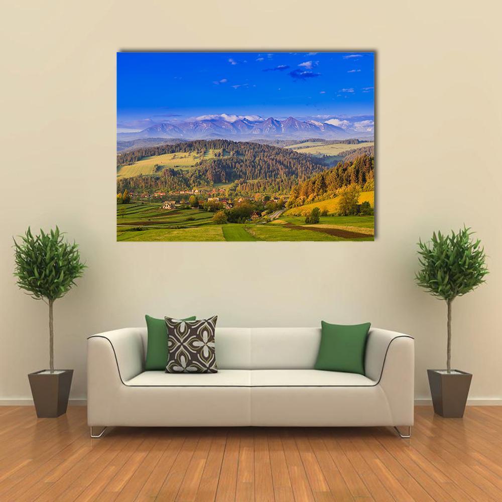Views Of Pieniny Mountains Canvas Wall Art-1 Piece-Gallery Wrap-48" x 32"-Tiaracle