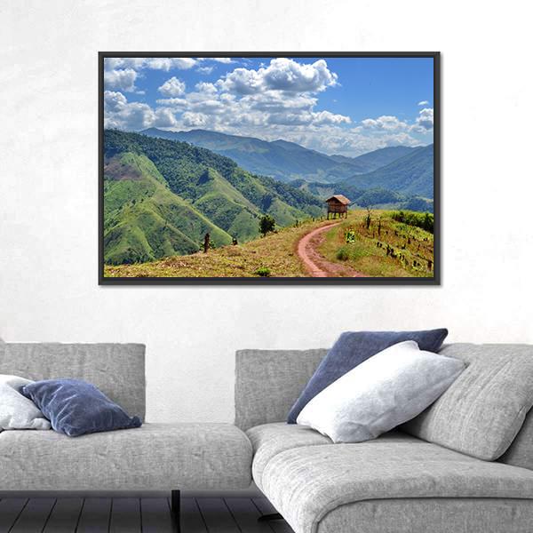 Views Of The Country's In Northern Thailand Canvas Wall Art-3 Horizontal-Gallery Wrap-25" x 16"-Tiaracle