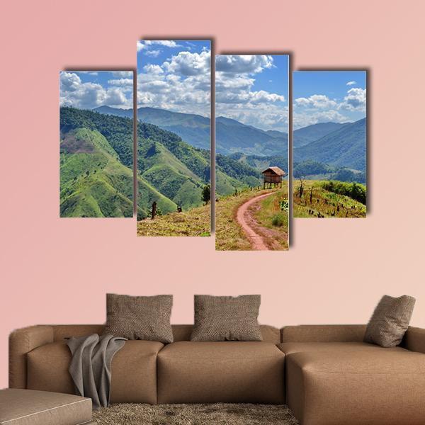 Views Of The Country's In Northern Thailand Canvas Wall Art-4 Pop-Gallery Wrap-50" x 32"-Tiaracle